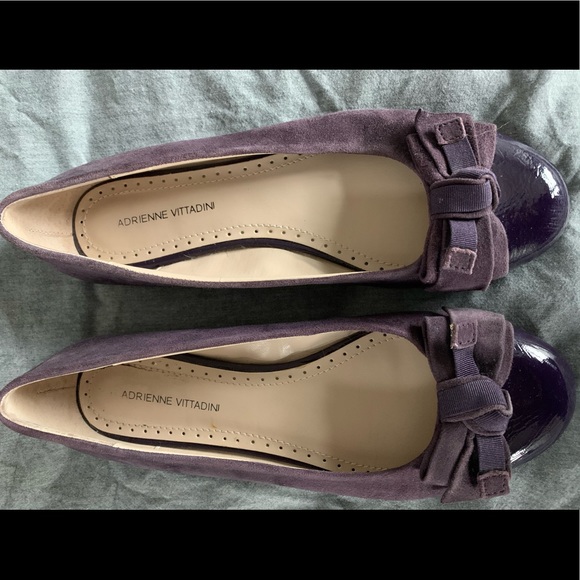 Women’s Purple Suede Flats - Picture 2 of 5